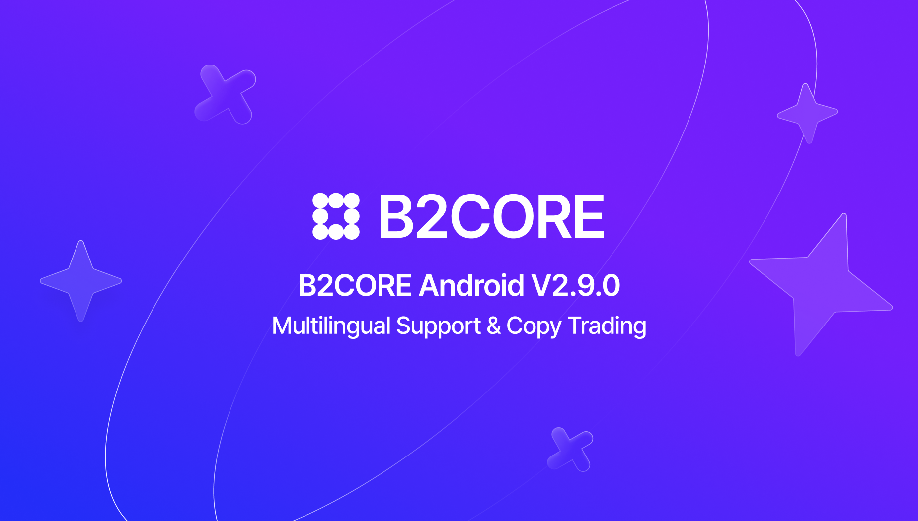 B2CORE Android v2.9.0: 다국어 지원 & 카피 트레이딩
